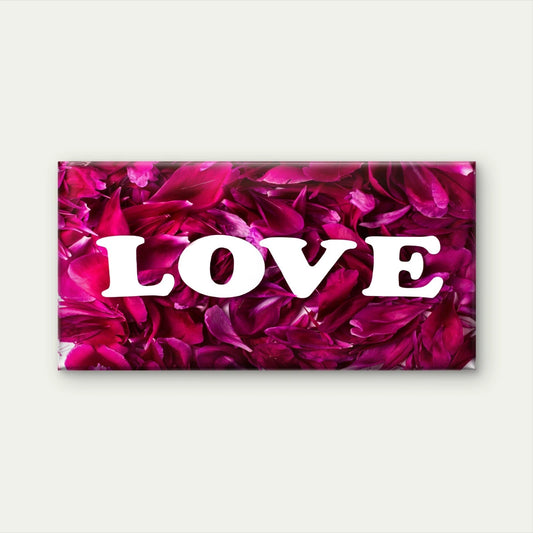 Love From Carved Letters Petals Wall Art Canvas Office Home Room Framed 120x60cm