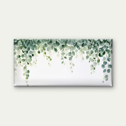 Green Leaves Botanical Wall Art Canvas Office Home Room Framed 120x60cm - Bella Home Decor
