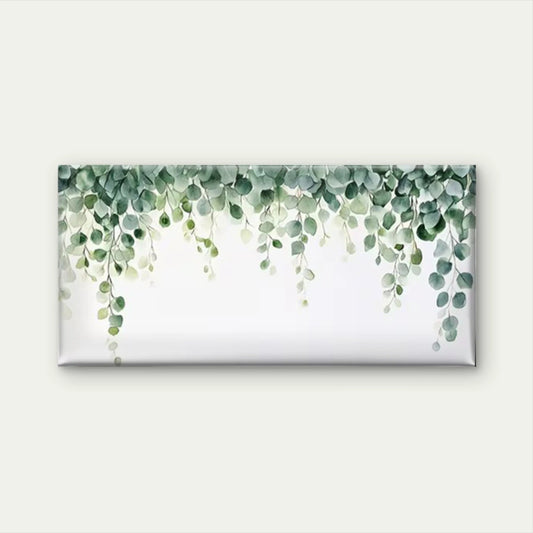 Green Leaves Botanical Wall Art Canvas Office Home Room Framed 120x60cm