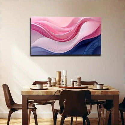 Undulating Ripple Unique Wall Art Canvas Office Home Room Framed 120x60cm