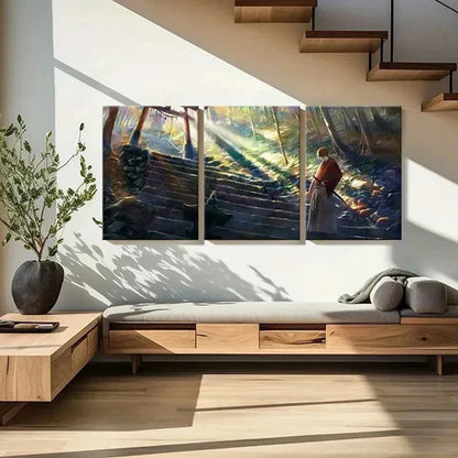 3pcs Japanese Classic Anime Swordsman Wall Art Canvas Unframed - High Quality Print 100% Australian Made Wall Canvas