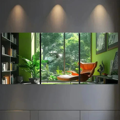 3pcs Modern Vibrant Green-Themed Wall Art Set Canvas Unframed - High Quality Print 100% Australian Made Wall Canvas