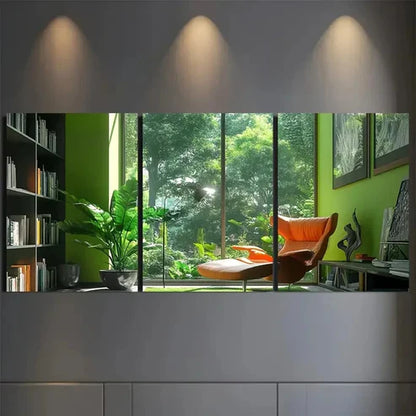 3pcs Modern Vibrant Green-Themed Wall Art Set Canvas Unframed - High Quality Print 100% Australian Made Wall Canvas