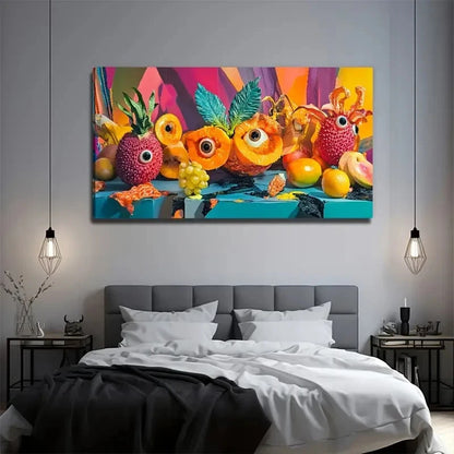 Modern Bohemian Fruit Perfect Wall Art Canvas Office Home Room Framed 120x60cm