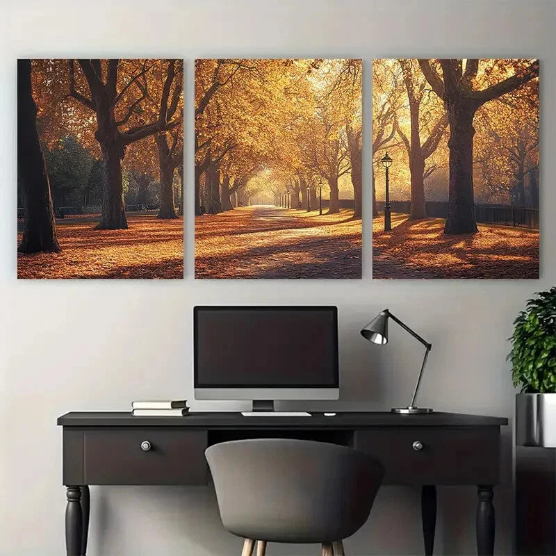 3pcs Myatts London's Famous Park Metal Print Ready to Hang Art - Bella Home Decor
