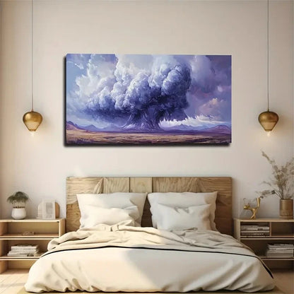 Magnificent Swirling Clouds Wall Art Canvas Office Home Room Framed 120x60cm