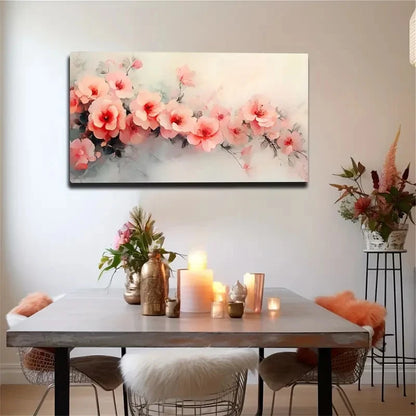 Realistic Peach Blossom Wall Art canvas office home room framed 120x60cm
