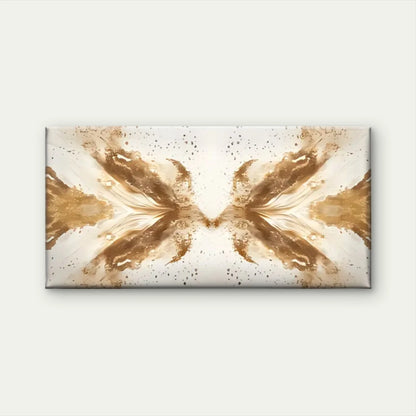Golden White Abstract Wall Art Canvas Office Home Room Framed 120x60cm