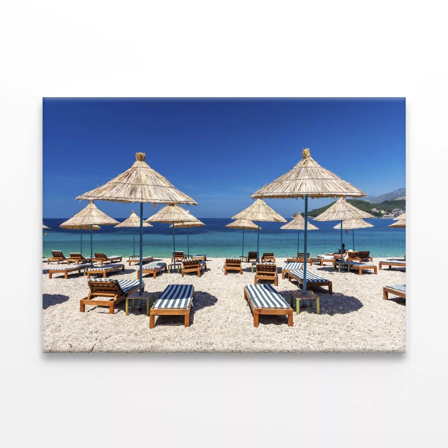 Paradise Beach In Himare Wall Art Decor 100% Australian Made - Bella Home Decor