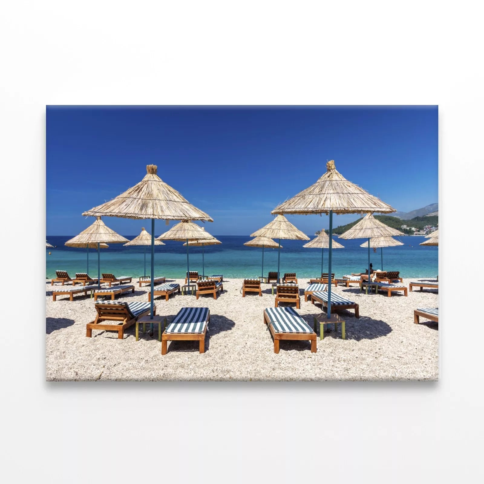Paradise Beach In Himare Wall Art Decor 100% Australian Made - Bella Home Decor
