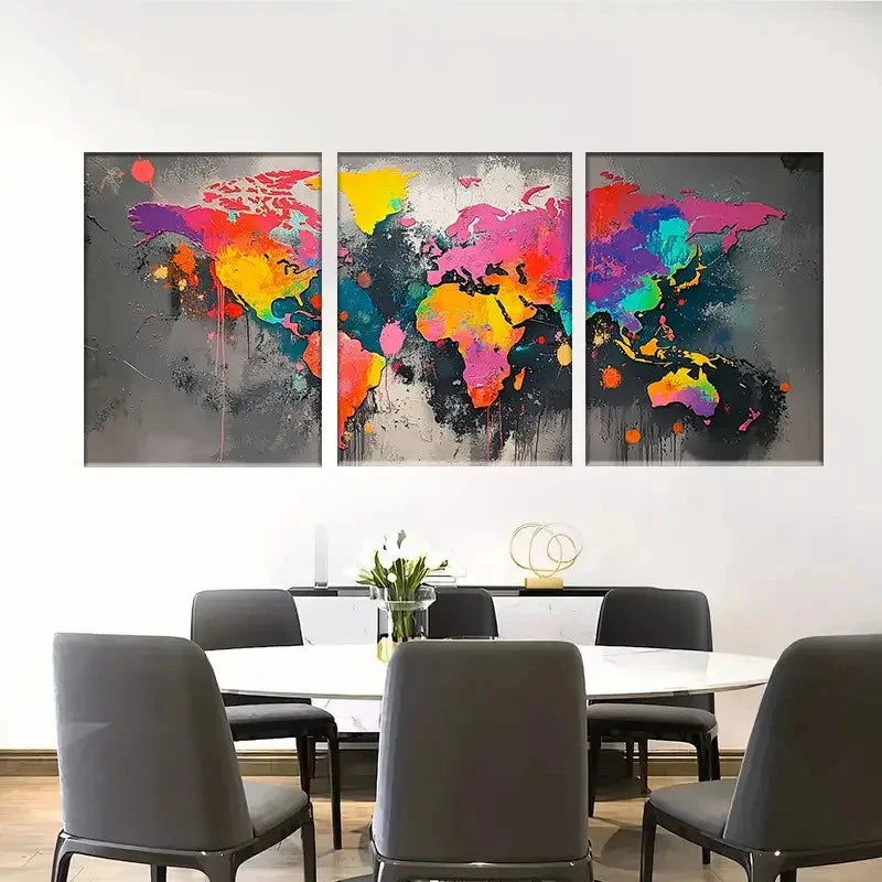 3pcs Green Abstract Line Dining Room Office GW Wall Art Canvas Framed 40x60cm - High Quality Print 100% Australian Made Wall Canvas Ready to Hang