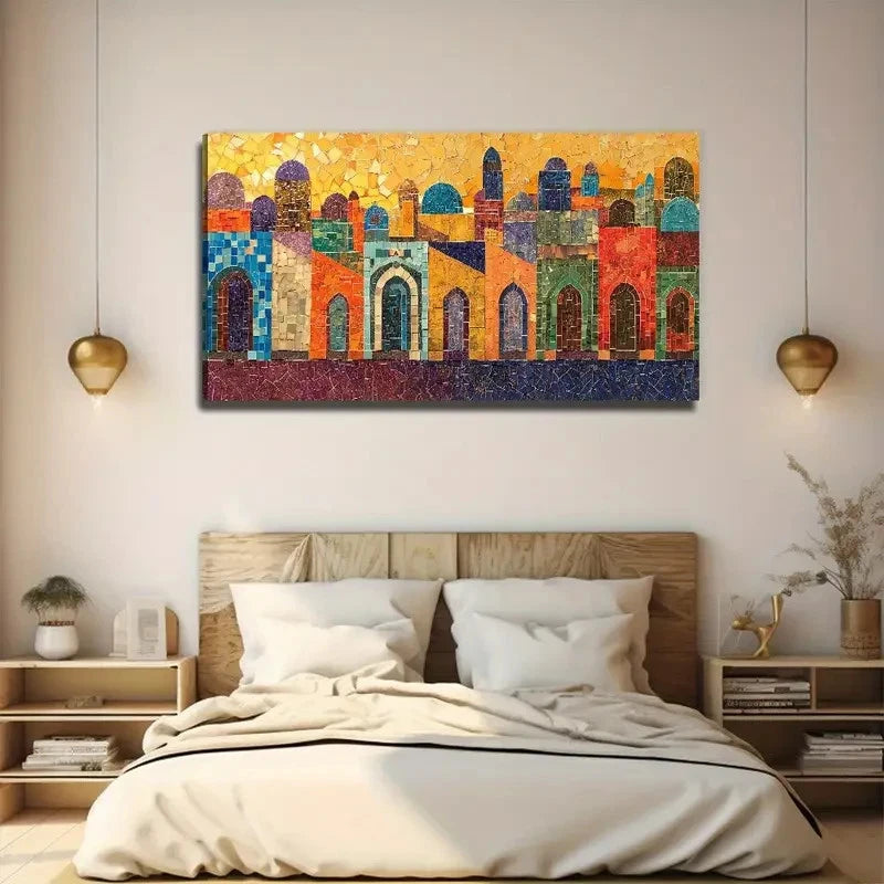 Modern Bohemian House Suitable Wall Art Canvas Office Home Room Framed 120x60cm