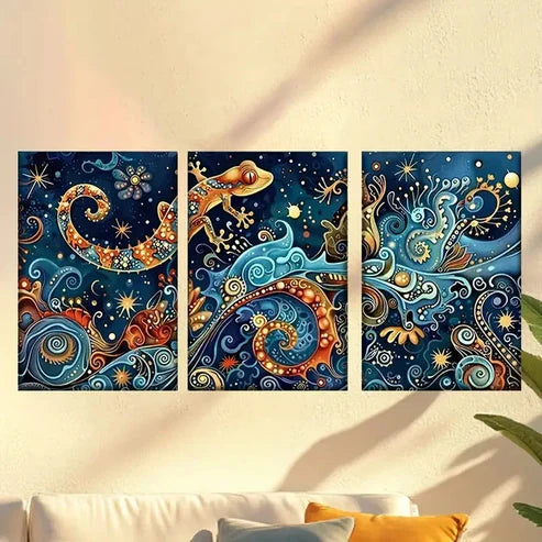 3pcs Seahorse and Other Animals Wall Art Set Canvas Unframed – High Quality Print 100% Australian Made Wall Canvas