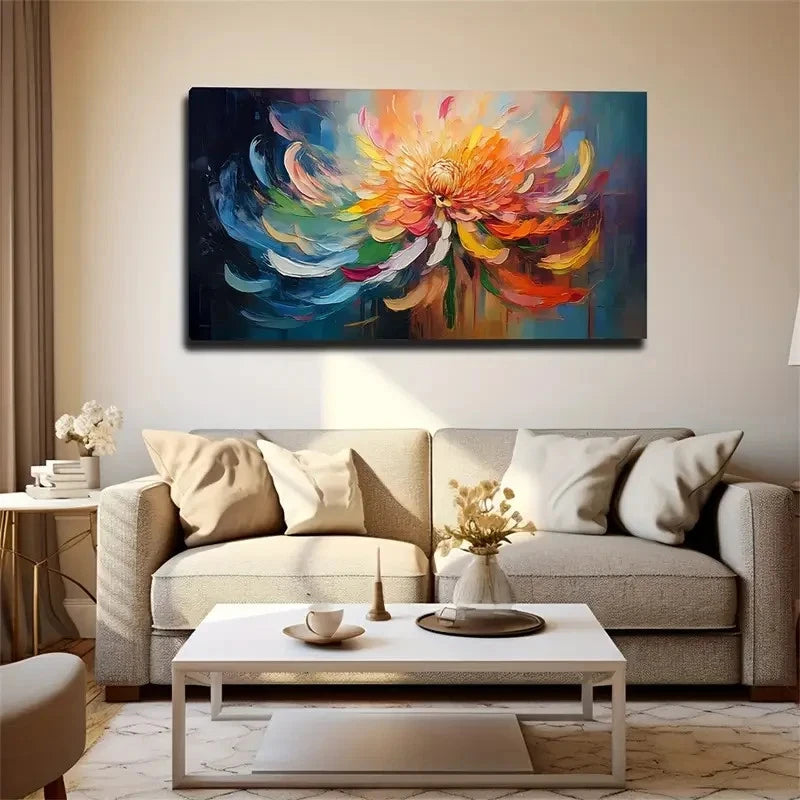 Fine Brushwork Blooming Wall Art Canvas Office Home Room Framed 120x60cm
