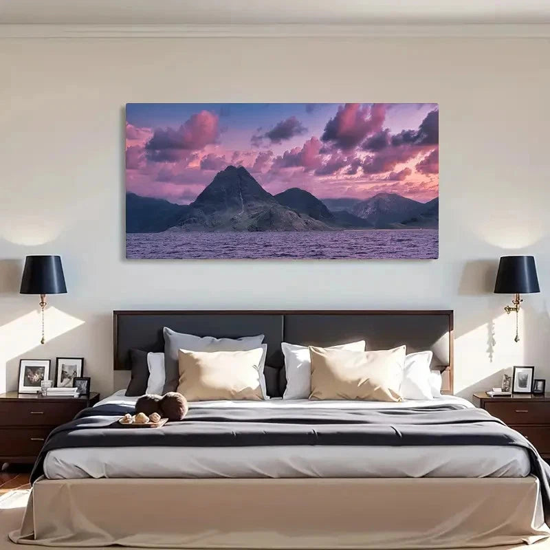 Vibrant Twilight Scenery Wall Art Canvas Office Home Room Framed 120x60cm