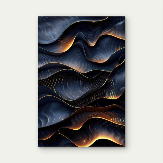 Dark Intricate Design 60x90cm Metal Print Ready to Hang