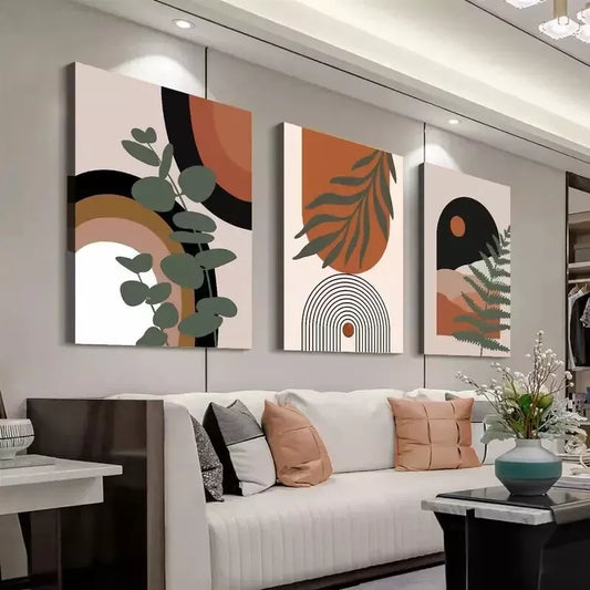 3pcs Abstract Nature Canvas Prints Canvas Wall Art Set Canvas Framed 50x70cm - High Quality Print 100% Australian Made Wall Canvas Ready to Hang