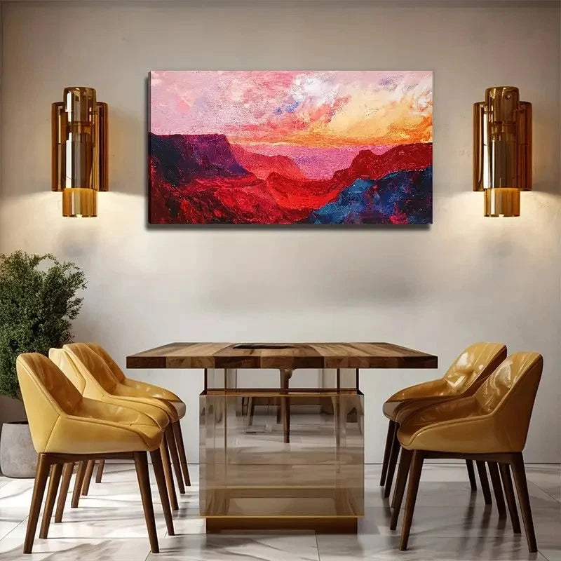 Large Abstract Desert Modern Wall Art Canvas Office Home Room Framed 120x60cm