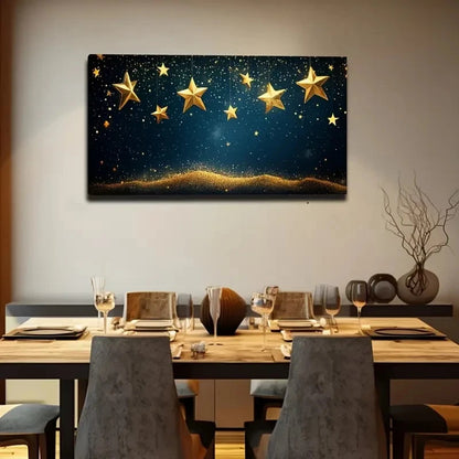 Featuring Golden Hues  Sparkle Wall Art Canvas Office Home Room Framed 120x60cm