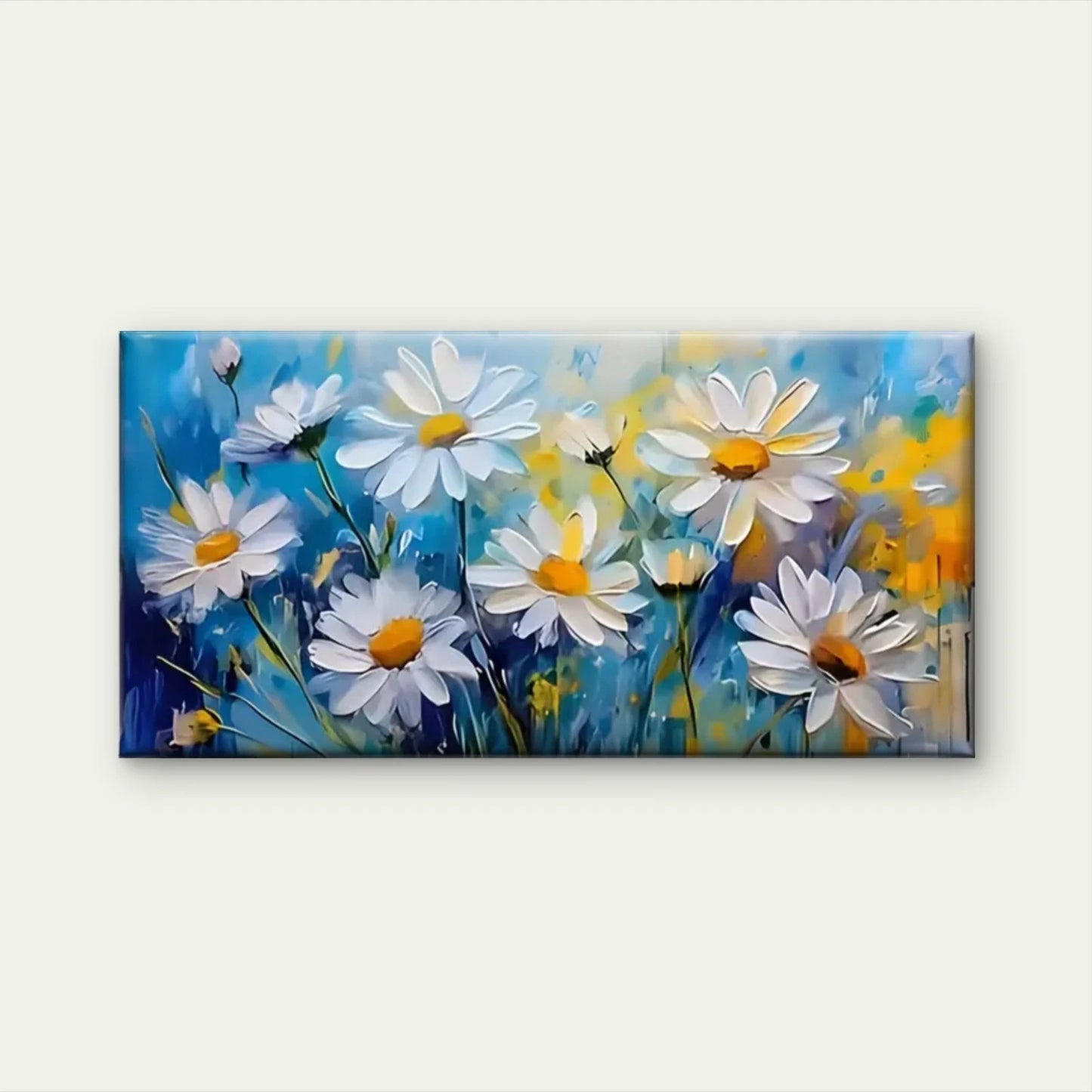 Charming Flowers Perfect Wall Art Canvas Office Home Room Framed 120x60cm