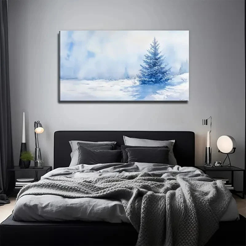 Lone Pine Tree Perfect Wall Art Canvas Office Home Room Framed 120x60cm