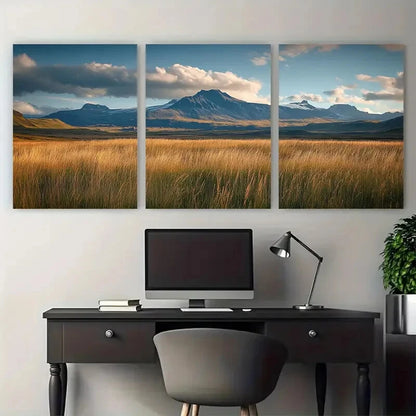 3pcs Vantajokull Awesome Travel Metal Print Ready to Hang Art - Bella Home Decor