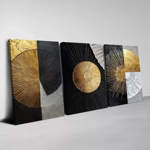 3pcs Modern Nordic Minimalist Art Painting Wall Art Set Canvas Framed 60x90cm - High Quality Print 100% Australian Made Wall Canvas Ready to Hang