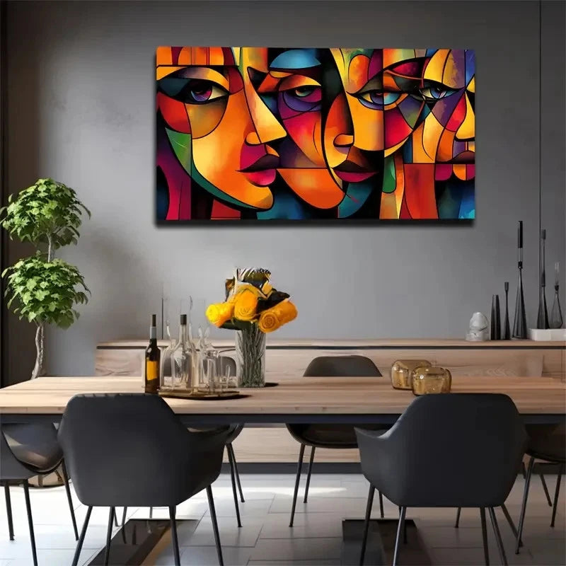 A Variety Of Irregular Graphics Wall Art Canvas Office Home Room Framed 120x60cm