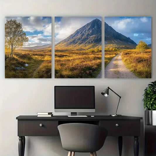 3pcs Buachaille Etive Mor West Highland Way Metal Print Ready to Hang Art