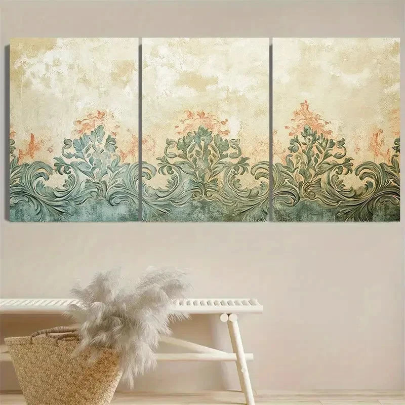 3pcs Floral Wall Art Set Canvas Framed 40x60cm - High Quality Print 100% Australian Made Wall Canvas Ready to Hang