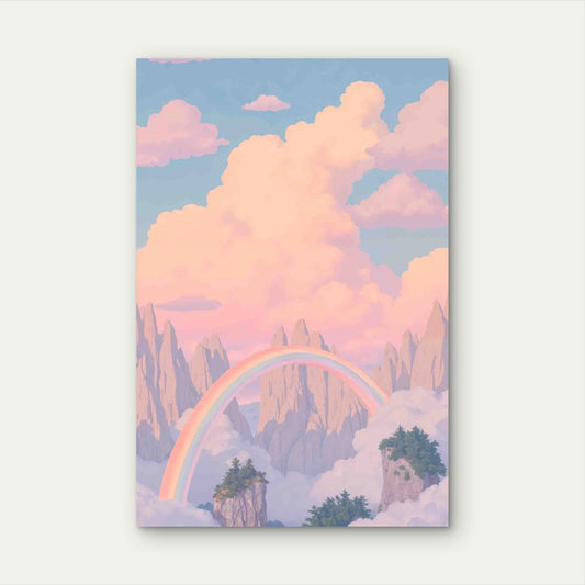 Beautiful Fantasy Landscape 60x90cm Metal Print Ready to Hang