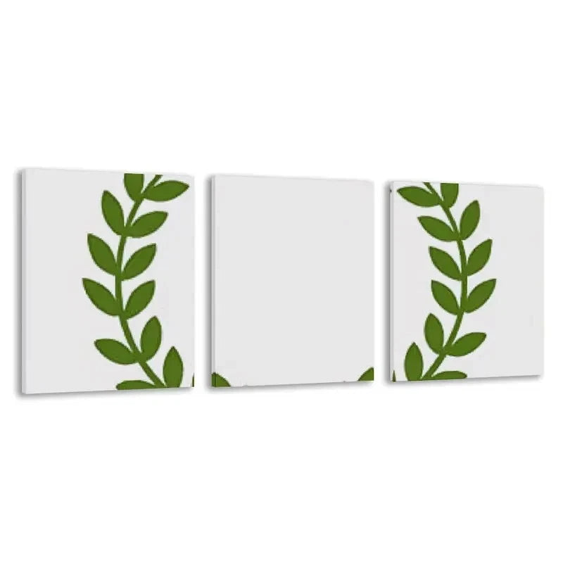 3pcs Graphic Design of Aan Olive Branch Wreath  Wall Art Set Canvas Framed 40x60cm - High Quality Print 100% Australian Made Wall Canvas Ready to Hang