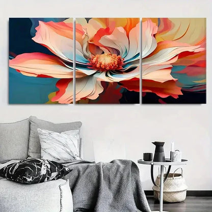 3pcs Modern Botanical Bloom Design Wall Art Set Canvas Unframed - High Quality Print 100% Australian Made Wall Canvas