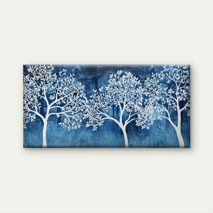 Trees Night Nature Perfect Wall Art Canvas Office Home Room Framed 120x60cm
