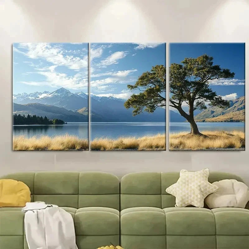3pcs Vibrant New Zealand Nature WE  Wall Art Set Canvas Framed 60x90cm - High Quality Print 100% Australian Made Wall Canvas Ready to Hang