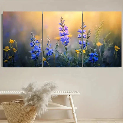 3pcs Wilderness Flower Wall Art Set Canvas Unframed - High Quality Print 100% Australian Made Wall Canvas