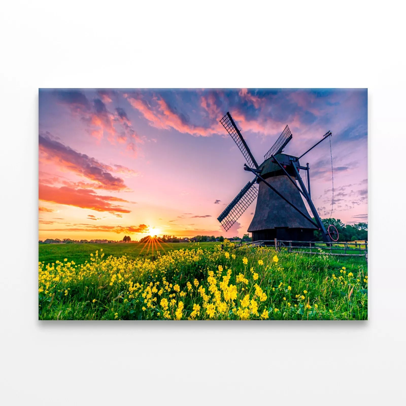 Water Scoop Mill In East Friesland Wall Art Decor 100% Australian Made - Bella Home Decor