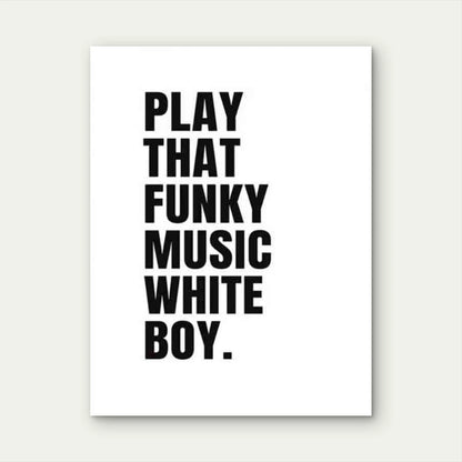 Funky Music Art Modern Retro 40x60cm Metal Print Ready to Hang - Bella Home Decor