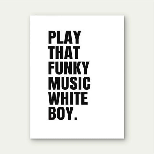 Funky Music Art Modern Retro 40x60cm Metal Print Ready to Hang