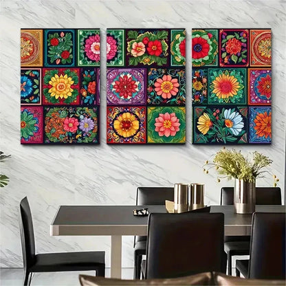 3pcs Latin American Travel Beauty Perfect Wall Art Set Canvas Framed 50x70cm - High Quality Print 100% Australian Made Wall Canvas Ready to Hang