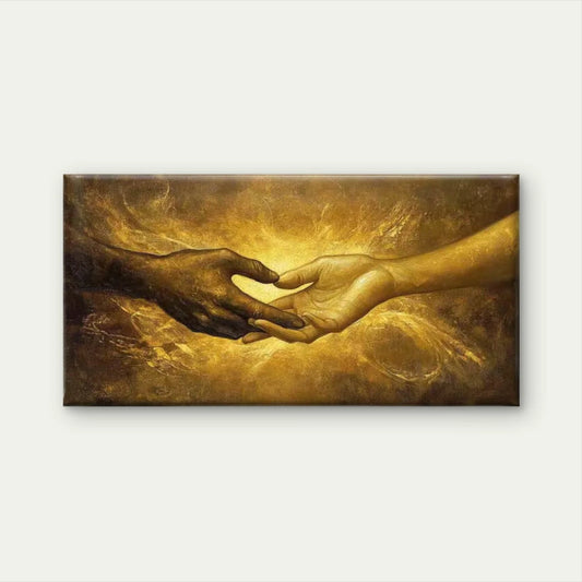 The Eternal Connection Wall Art Canvas Office Home Room Framed 120x60cm