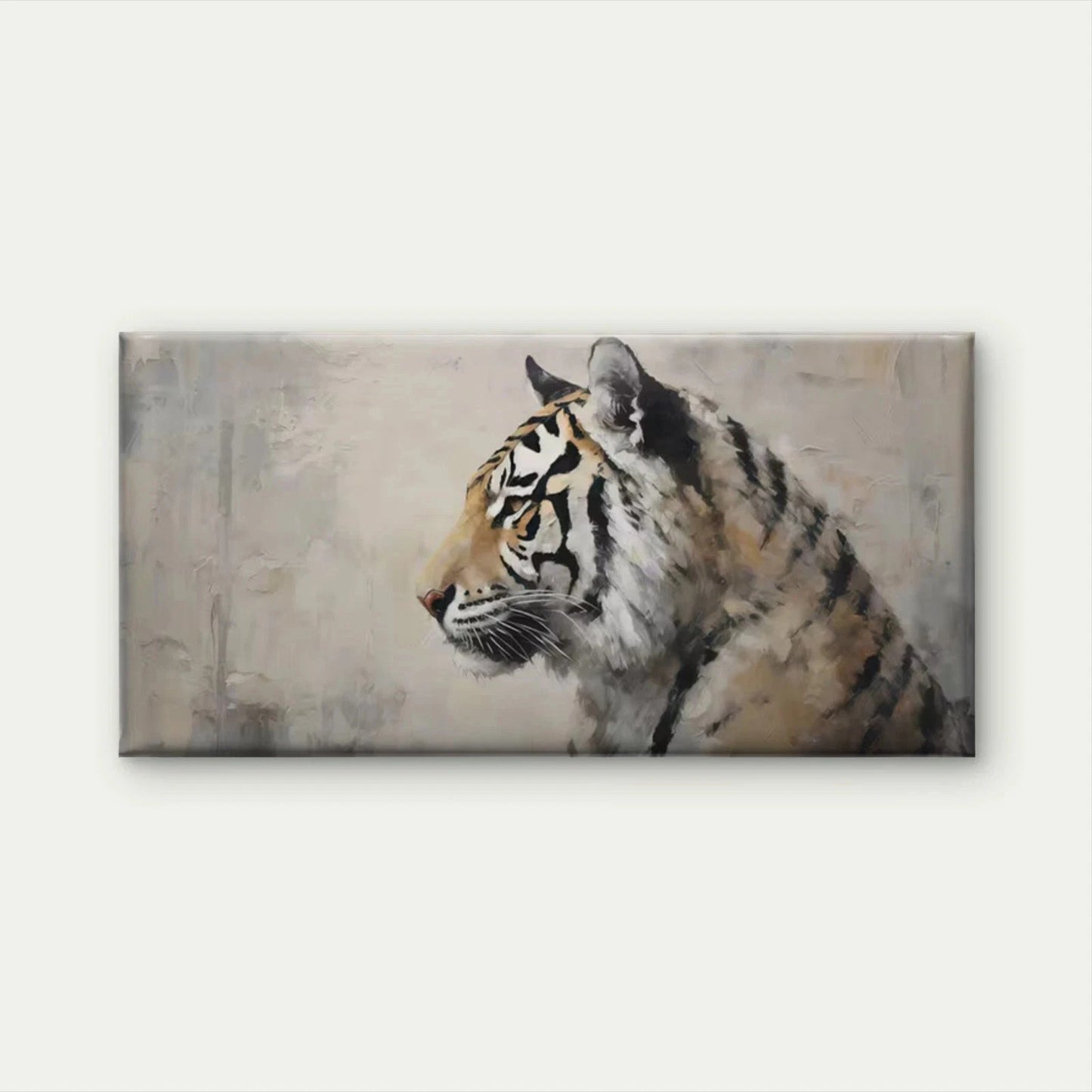 Realistic Majestic Tiger Wall Art Canvas Office Home Room Framed 120x60cm