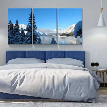 3pcs Winter Landscape Wall Art Canvas Unframed - High Quality Print 100% Australian Made Wall Canvas