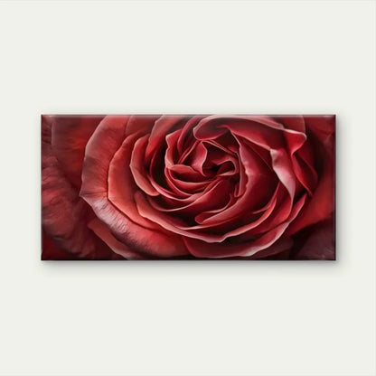 Red Rose Abstract Wall Art Canvas Office Home Room Framed 120x60cm