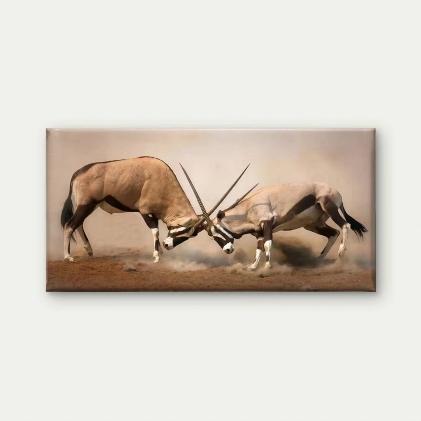 Oryx Antelope Wildlife Wall Art Canvas Office Home Room Framed 120x60cm