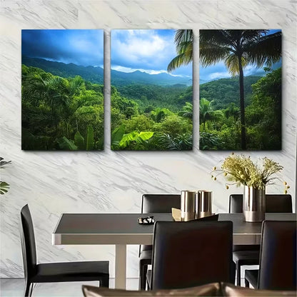 3pcs Yunque National Forest Metal Print Ready to Hang Art