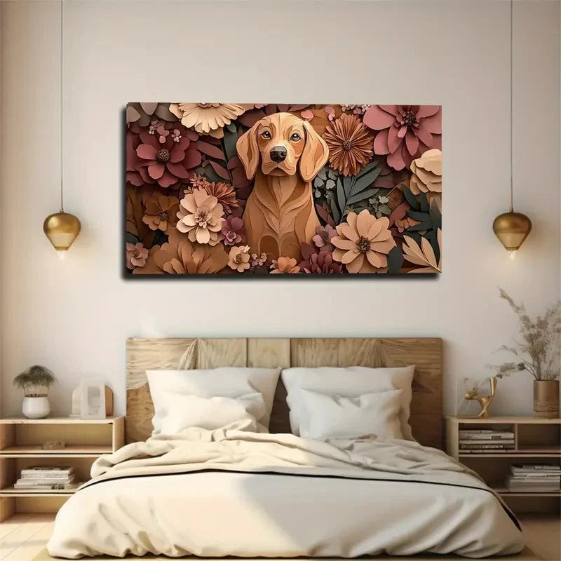 The Main Subject Is A Brownish Wall Art Canvas Office Home Room Framed 120x60cm - Bella Home Decor