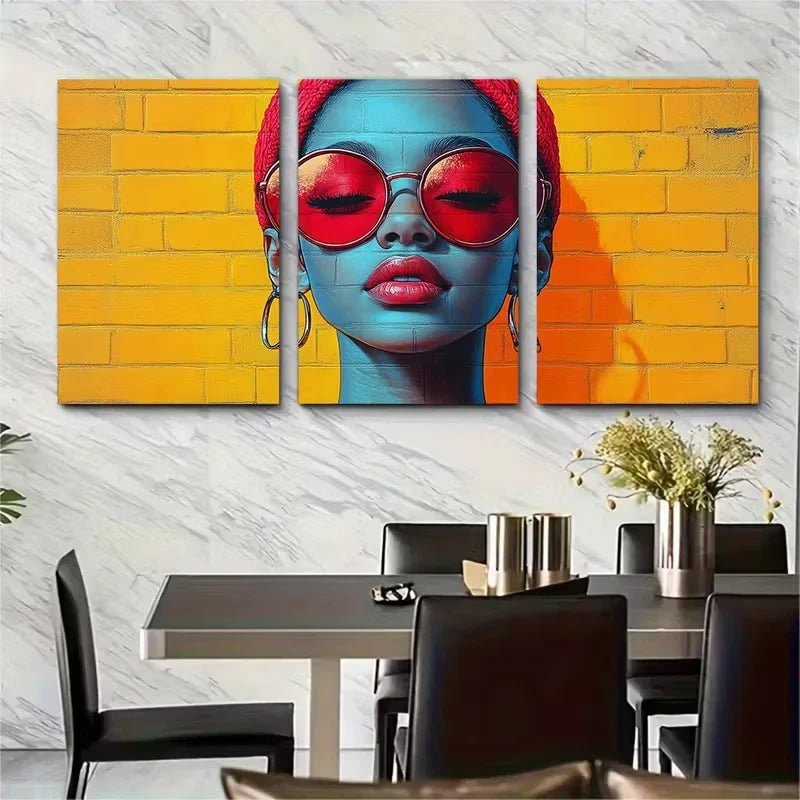 3pcs Girl Boss Wall Art Minimalist Metal Print Ready to Hang Art - Bella Home Decor