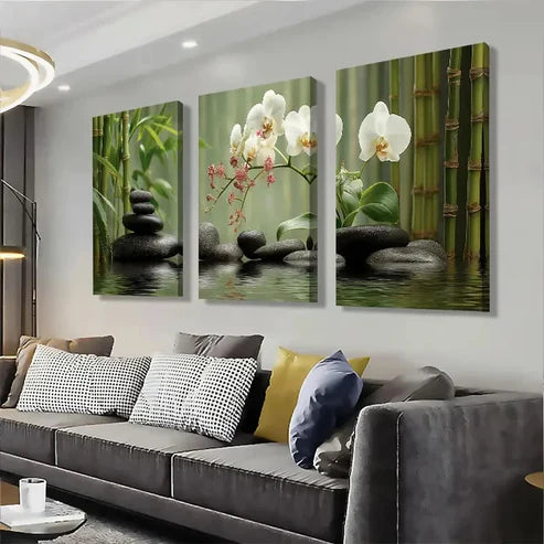 3pcs Tranquil Zen Garden Art Wall Art Canvas - High Quality Print 100% Australian Made Wall Canvas