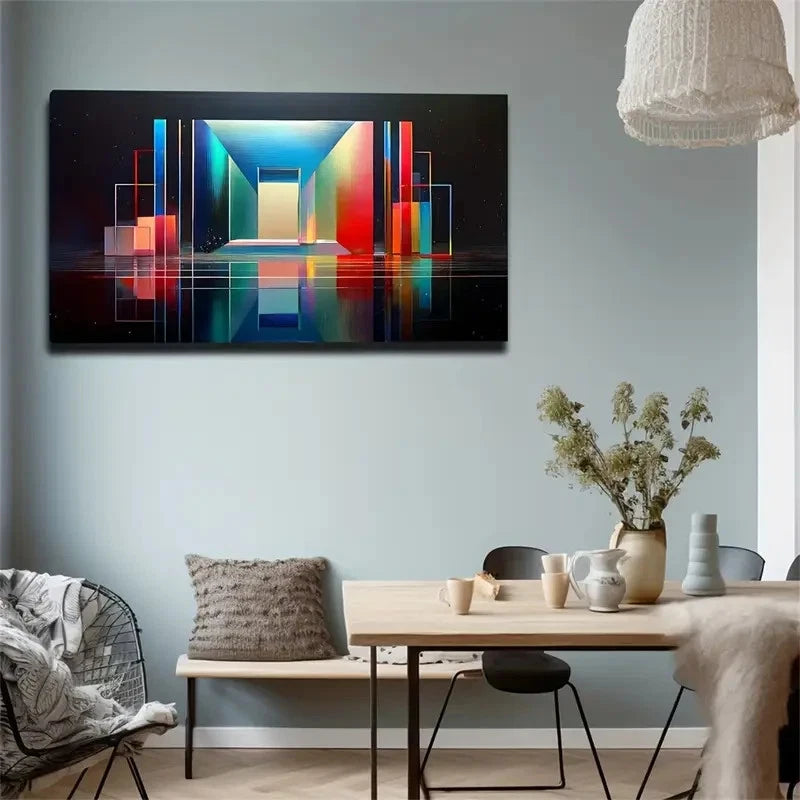 Simple Magic Door Dance Spaces Wall Artc Canvas Office Home Room Framed 120x60cm
